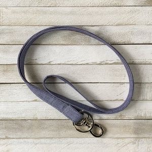 Blue Chambray Lanyard
